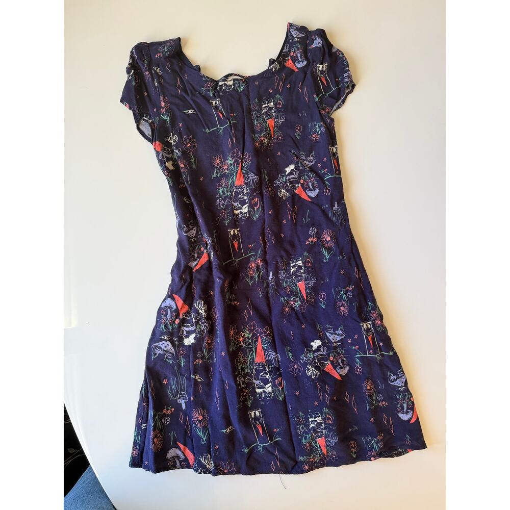 Gnome Print Mini Dress — Modcloth — Size S
